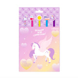 Set Cartoleria Unicorno 5Matite, Gomma, Bloc notes