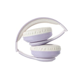 Cuffie Wireless Pieghevoli con Pattern CD (Lilla)