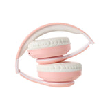 Cuffie Wireless Pieghevoli con Pattern CD (Rosa)