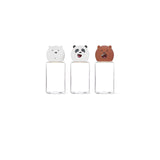 Set 3 Borracce in Silicone - We Bare Bears (500ml)